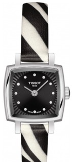 Женские наручные часы Tissot Lovely Quartz Diamond, черный