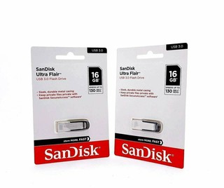Флешка USB "Sandisk Ultra Flair", 16ГБ, скорость записи 20МБ/с