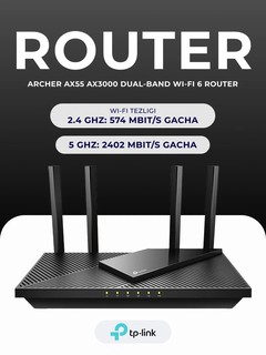 TP-Link Archer AX55 — мощный AX3000 Wi-Fi 6 роутер с поддержкой Mesh для стабильного интернета дома