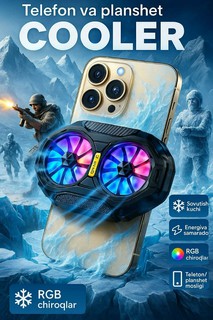 Кулер для телефона, для игр в PUBG и другие, кулер -01, -0.8 авто