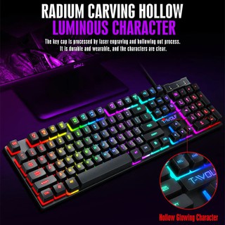 Игровая клавиатура T-wolf TF200, черный