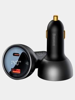 Автомобильное зарядное устройство Baseus CGZX070001 140W, Display, набор с кабелем