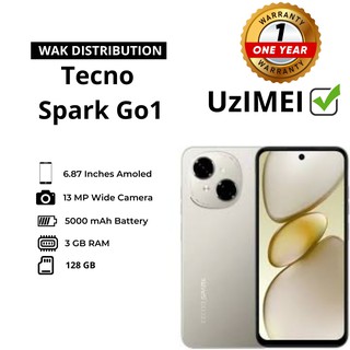 Смартфон Tecno Spark Go 1 3/128 ГБ, Titanium Gold