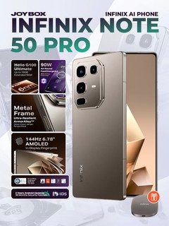 Smartfon Infinix Note 50 Pro, 12+12/256Gb, AMOLED 144Hz, 5200 mAh, 90W, simsiz zaryadlash
