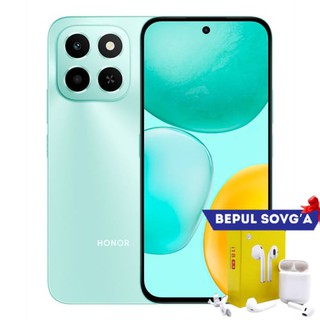 Смартфон Honor X6c 6/128GB, Global, Ocean Cyan + В подарок Беспроводные наушники