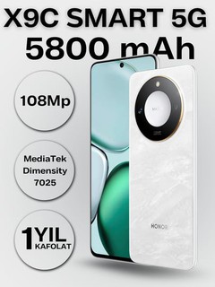 Smartfon Honor X9C Smart 5G, 8/256GB, 6.78", 108 + 16 Мп, NFC, tez zaryadlash 35 Vt