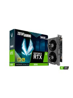 Видеокарта Zotac GeForce RTX 3050 6ГБ, GDDR6, HDMI, DLSS 4, 96 бит