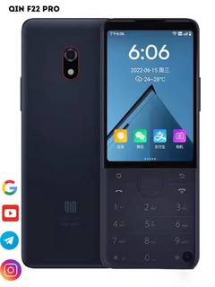 Qin F22 Pro sensorli tugmachali telefon, android 11, Wi-Fi, 4G, 1 SIM, 4/64 GB+ chexol