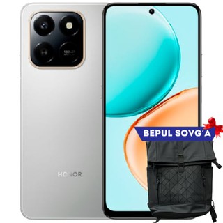 Смартфон Honor X7d 4G 8/256GB, Global, Meteor Silver + В подарок сумка