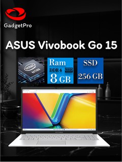 Ноутбук ASUS Vivobook Go 15 N100, 8ГБ, 256ГБ SSD, 15.6" FHD, без ОС, серебристый