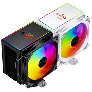 Кулер для процессора SNOWMAN MT 620, 6 тепловая труба, 120 мм, с аргб подсветкой черный