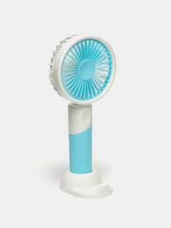Mini ventilyator, telefon uchun tirgaki bor, USB orqali quvvatlantiriladi