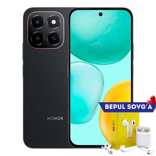 Смартфон Honor X6c 6/128GB, Global, Midnight Black + В подарок Беспроводные наушники