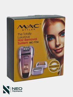 Беспроводной Эпилятор для тела, MAC styler MC-7734 2 в 1, для удаления
