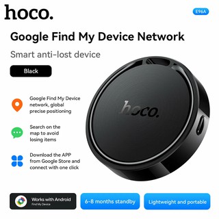 GPS-трекер Hoco E96A, совместим с Google Find My Device , до 12 мес, ABS‑пластик, Android, брелок