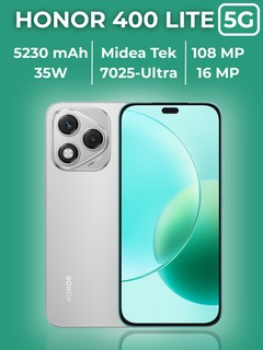 Smartfon Honor 400 Lite 5G 8/256GB, 108MP ajoyib AI kamera, AMOLED displey 5230mAh