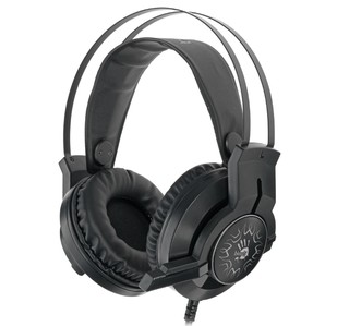 Проводные наушники с микрофоном Bloody J437, черный