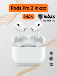 Беспроводные наушники Pods Pro2 inkax T05 ANС, с шумоподавлением, сенсорные