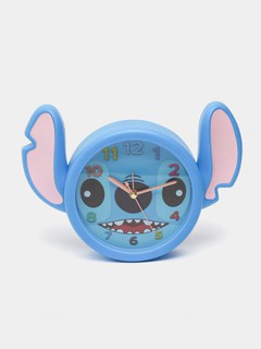 Детские часы-будильник Stitch, синий
