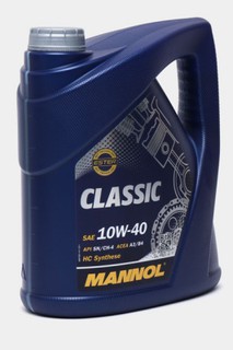 Полусинтетическое моторное масло Mannol Classic 10W-40, 4 л