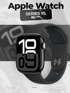 Умные часы Appl Watch Series 10, 46 мм, Jet Black Aluminum Case, Sport Band