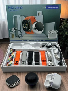 Smart Watch Ultra va Pods pro quloqchinlari, 8 ta bilaguzuk, 10 tasi 1 da, aqlli soat