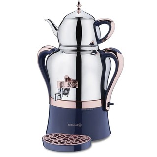 Korkmaz Hanedan Azura Inox/Rosegold Elektr samovari A843-01 (pushti tilla rangli)