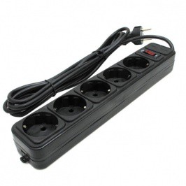 Сетевой фильтр Gembird SPG3-B-5PPB 1.5 m