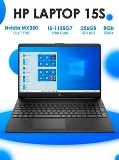 Ноутбук HP 15-DW3021NIA Core i5-1135G7,8GB RAM, 256GB SSD, MX350 2GB NVIDIA, 15.6