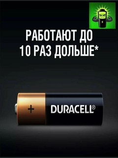 Батарейки Duracell AA LR6 — мощные алкалиновые элементы питания, 4 шт