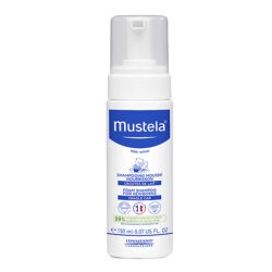Пенка-шампунь Mustela для новорожденных от «молочных корочек»,150 мл