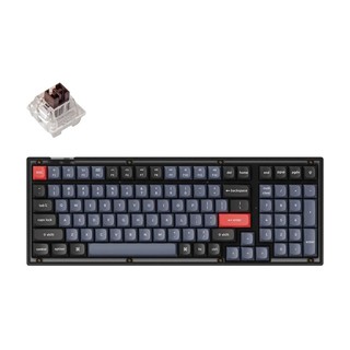 Клавиатуры Keychron V5 100 Key QMK Keychron K PRO Brown Hot-Swap RGB Frosted, черный