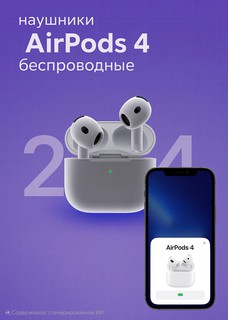 Беспроводные наушники Apple AirPods 4