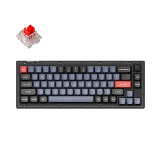 Клавиатуры Keychron V2 68 Key QMK K PRO Red Hot-Swap RGB Knob Frosted, черный