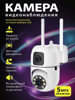 Видеонаблюдение на 360°, с камерой E27‑B