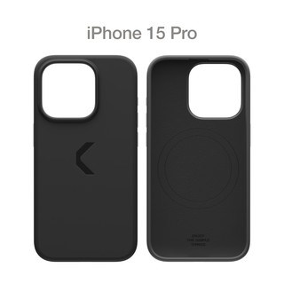 Силиконовый чехол COMMO Shield Case для iPhone 15 Pro с поддержкой беспроводной зарядки, Black