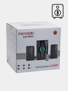 Сабвуфер Microlab G200BT / 2.1 / 45W RMS (2×15W + 15W) / Bluetooth 5.0 / USB / SD / AUX