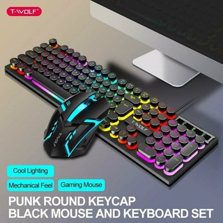 Игровая клавиатура и мышь T-Wolf TF270, GTX350, ветодиодной подсветкой