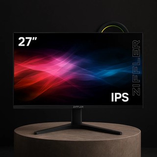 Игровой монитор, ZIFFLER 27B1800, 27 дюймов, 180Гц, 1мс, IPS, HDMI, DisplayPort, USB, RGB, поворот 90°