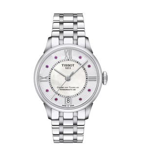 Женские наручные часы Tissot Chemin Des Tourelles Rubies, серебристый