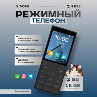 Кнопочный телефон Xiaomi duoqin F22, Черный