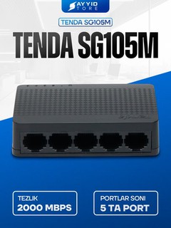 Коммутатор Tenda SG105M — 5-портовый Gigabit Ethernet свитч для дома и офиса