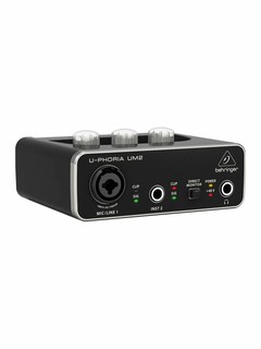 Звуковая карта Behringer U-PHOria UM2, 16-битная, 48КГц, USB 2.0, фантомное питание
