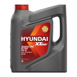 Моторное масло Xteer Gasoline G700 Sae 5w-40 Api Sp 4 л