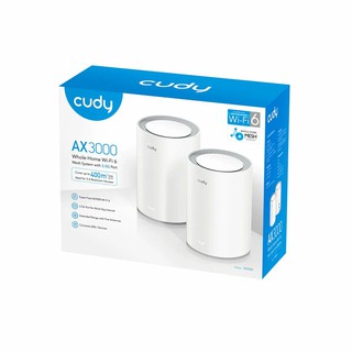 Беспроводная Точка доступа CUDY M3000 2Pack AX3000 Wi-Fi 6 Mesh 2.5G Solution Model CUDY M3000 2-Pack Wi-Fi 6 (802.11ax)