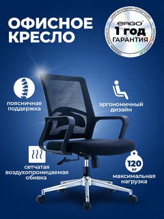 Офисное кресло Ergo Regan LB, черный