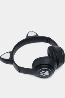 Беспроводные детские наушники MZ-023, с Bluetooth и светящимися кошачьими ушками
