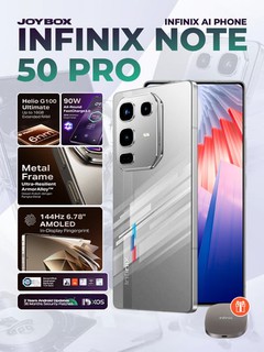 Smartfon Infinix Note 50 Pro, 12+12/256Gb, AMOLED 144Hz, 5200 mAh, 90W, simsiz zaryadlash