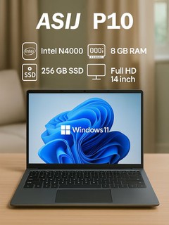 Ноутбук ASIJ P10 14" (1920 x 1080), Intel N4000, 8 ГБ DDR4, 256 ГБ SSD, клавиатура ENG/RU