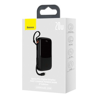 Внешний аккумулятор BASEUS Qpow Pro Digital Display Fast Charge iP Edition 10000 мАч 20W (PPQD020001), чёрный